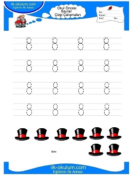 Çocuklar İçin Çizgi Çalışma Sayfaları 
